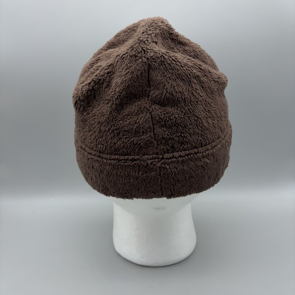 The North Face Beanie Womens OS Brown High Pile Fleece Winter Gorpcore - Picture 5 of 10